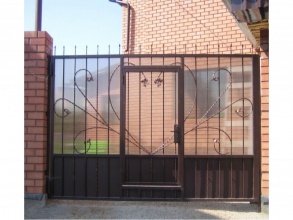 Кованые заборы с поликарбонатом 80 метров фото в Менделеево